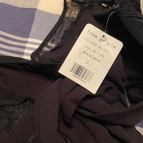 NWT Free People Sleeveless Lacey-Neck Bodycon Mini - Picture 6 of 6